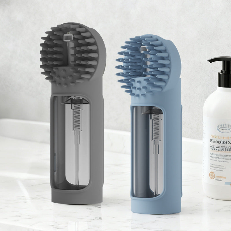 Brosse de Bain Silicone 2-en-1 pour Animaux — Massage & Nettoyage