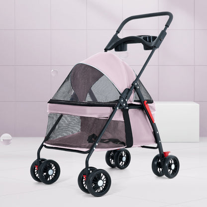 Poussette Pliable Légère pour Chien & Chat — Cabine Intégrée