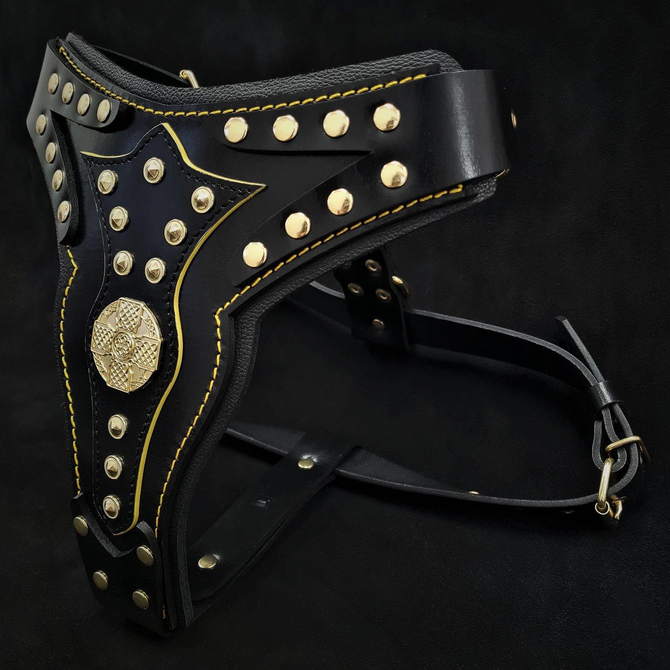Harnais "Maximus" V2 — Cuir Premium Toutes Races
