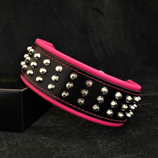 Collier "Stud" — Cuir Clouté pour Grande Race & Chien Puissant